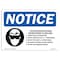 Signmission Safety Sign, OSHA Notice, 10" Height, Follow Manufacturer Instructions Sign With Symbol, Landscape OS-NS-D-1014-L-12808 - alternate 1